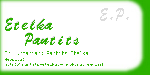 etelka pantits business card